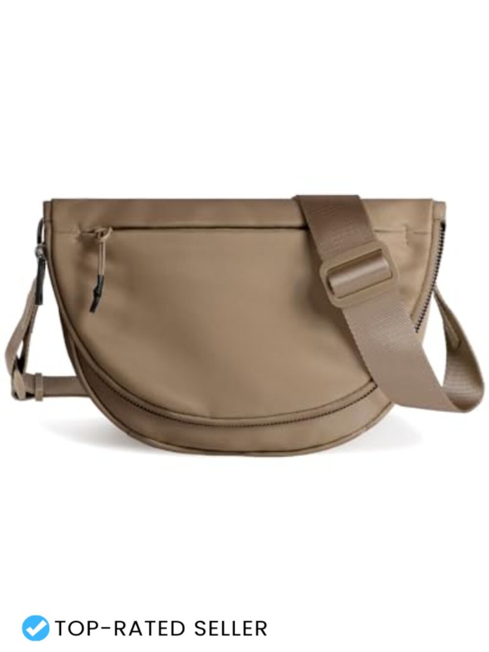 Nylon Crescent Crossbody Bag Medium Lightweight Waterproof Adjustable Strap